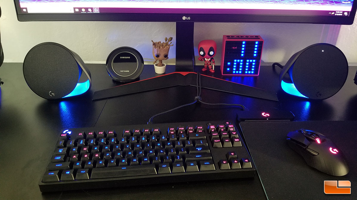 Added Logitech G560 speakers to my desk! : r/LogitechG