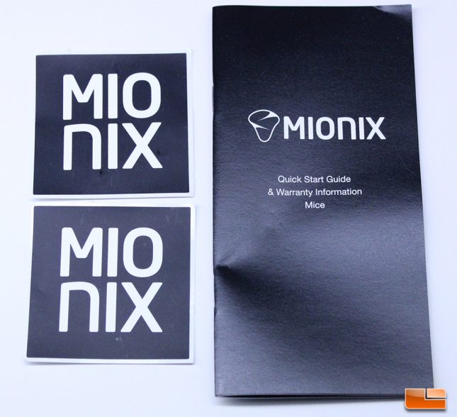 Mionix Castor Ice Cream Edition - Manuals and Stickers