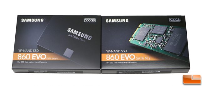 Samsung SSD 860 EVO Series Retail Packaging