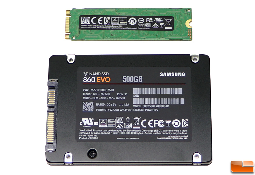meaning sandwich Convention Samsung 860 EVO 500GB SATA SSD Review - Legit Reviews