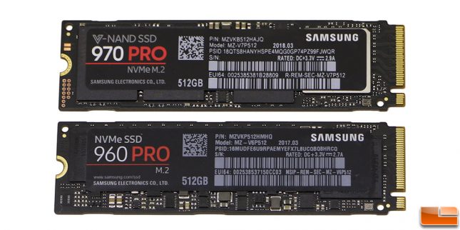 Samsung SSD 960 PRO versus 970 PRO