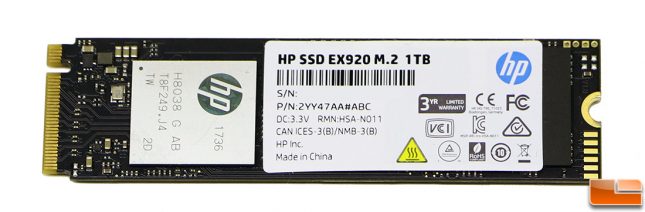 HP SSD EX920 M.2 Drive 1TB Front
