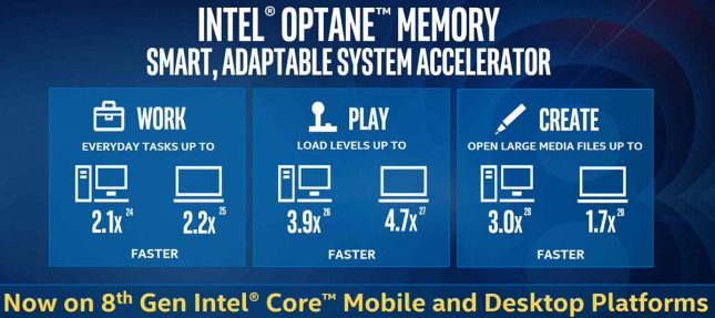 intel optane memory 2018