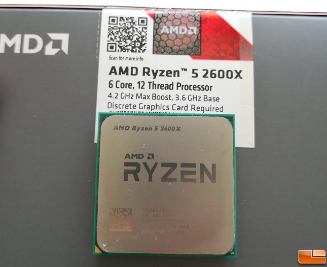 AMD Ryzen 5 2600X Processor Review - Legit Reviews AMD Ryzen 5 2600X