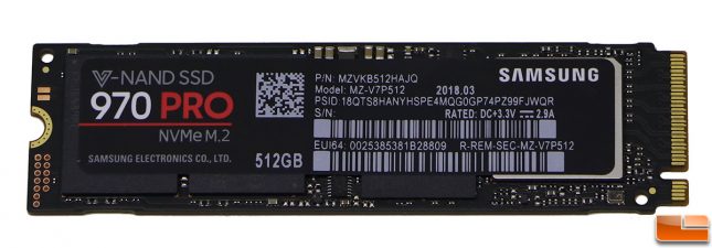 Samsung SSD 970 PRO 512GB M.2 NVMe SSD