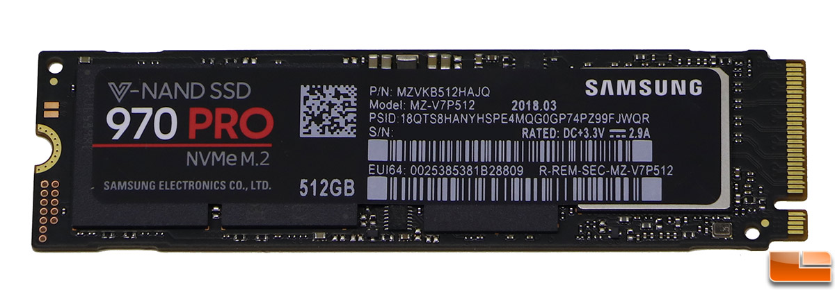 Samsung SSD 970 PRO NVMe SSD Review - Legit Reviews
