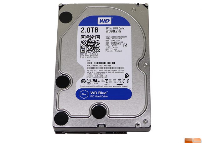 WD Blue 2TB Hard Drive WD20EZRZ