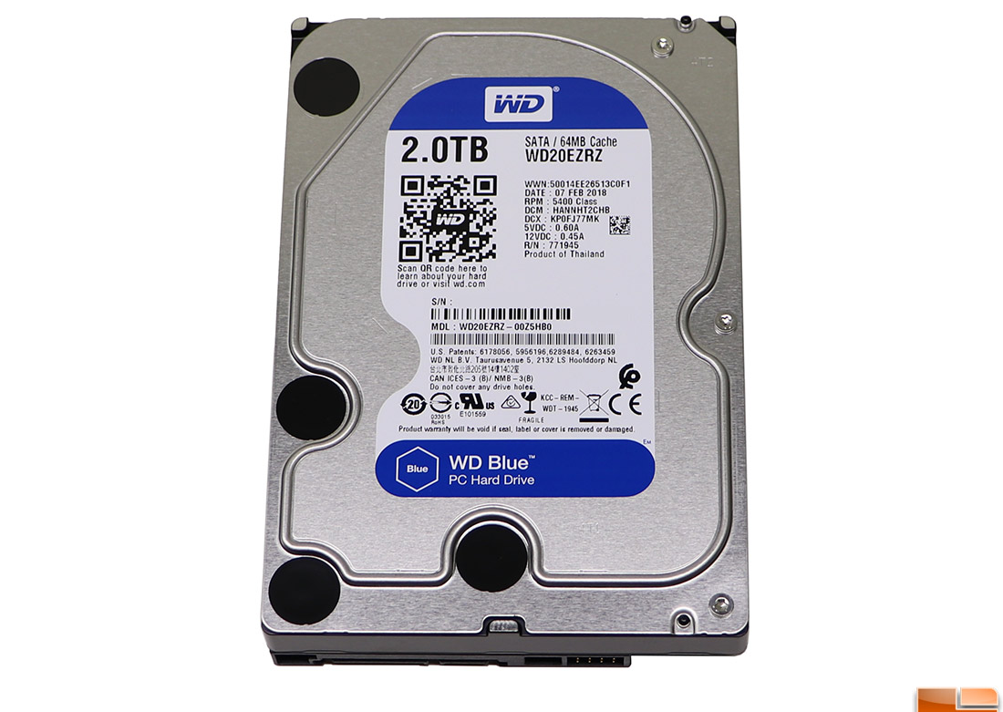 WD Blue 2TB Hard Drive WD20EZRZ Review  Legit ReviewsWD Blue 5400 Class Hard Drive  Yes, They 