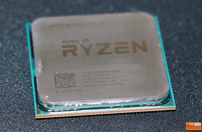 AMD Ryzen 7 2700 CPU Thermal Paste