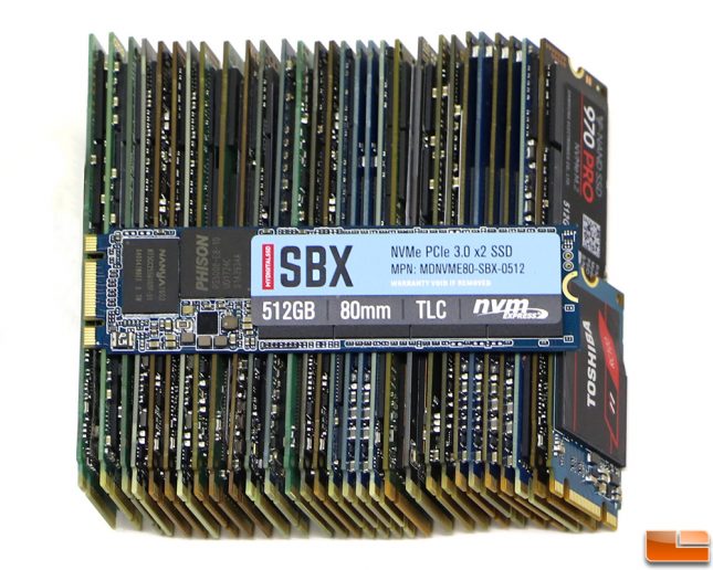 The SBX with 30 Recently Tested NVMe Drives