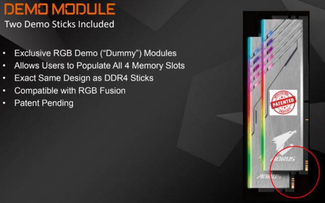 AORUS RGB Infused Demo Module