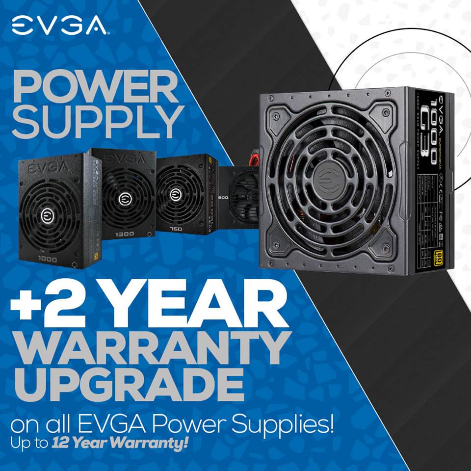 EVGA Offering Extra 2 Year Warranty on Power Supplies For Limited Time ...