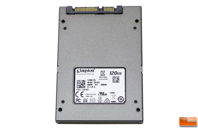 Kingston UV500 SSD Back PSID Number