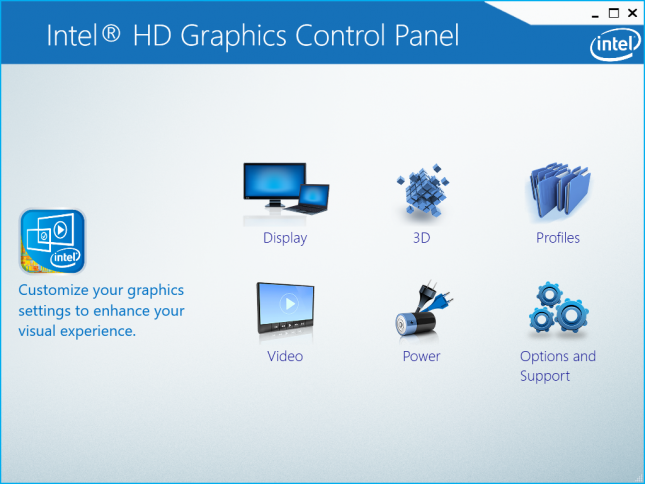 Intel HD Graphics Control Panel