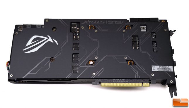 ROG Strix 2080 Ti Video Card Back