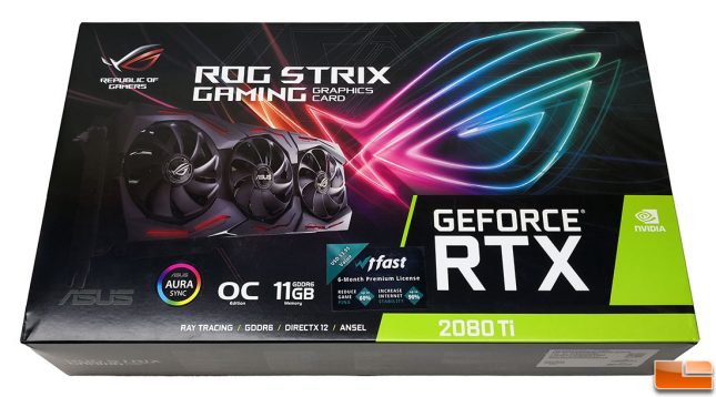 ASUS ROG Strix NVIDIA GeForce RTX 2080 TI OC 11GB GDDR6 Graphics