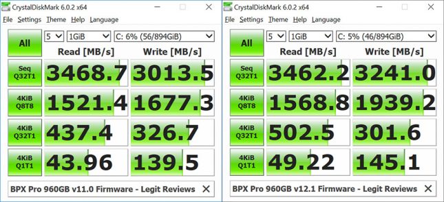 BPX Pro CrystalDiskMark