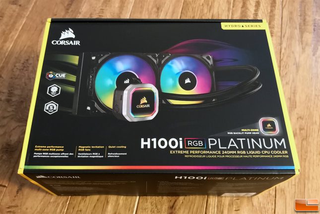 Corsair H100i RGB Platinum AIO CPU Cooler