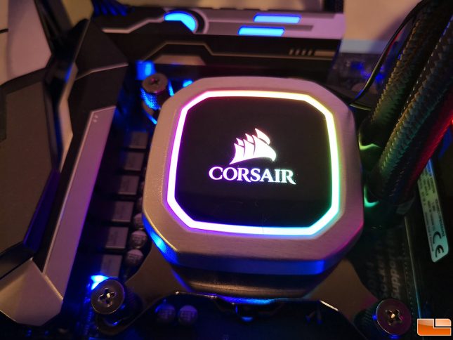 Corsair H100i RGB Platinum AIO CPU Cooler Pump Head