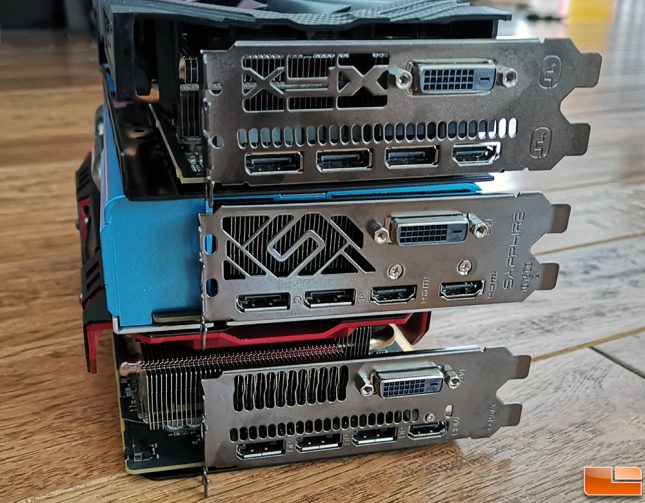 Radeon RX 590 Roundup Video Connectors