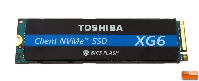 Toshiba XG6 Client NVMe SSD