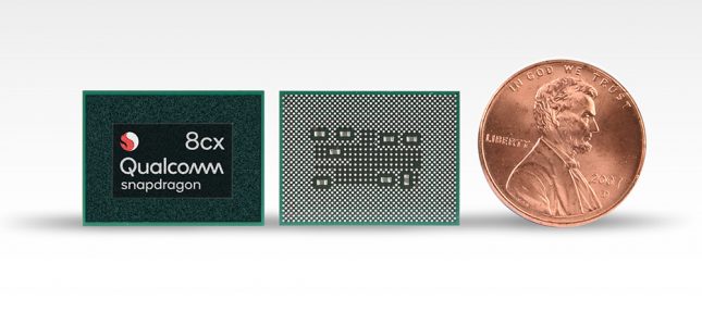 Snapdragon 8cx Chip Next To Penny