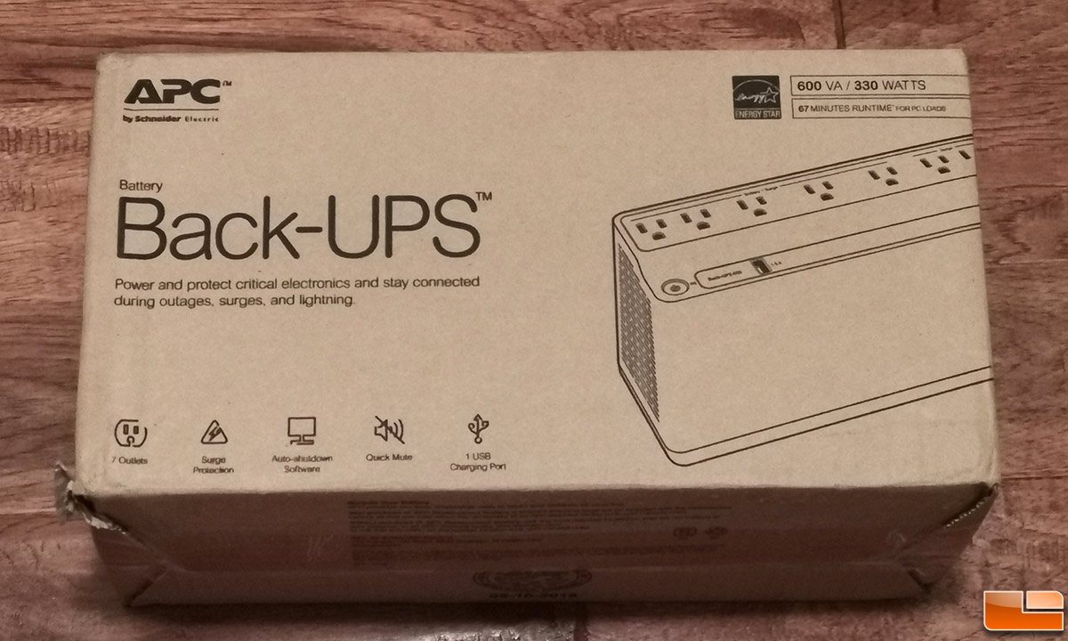 APC UPS 600VA BE600M1 Battery Backup & Surge Protector Review - Legit  Reviews