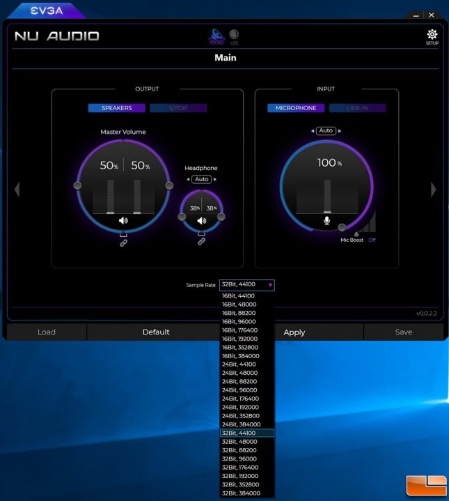 EVGA NU Audio Software