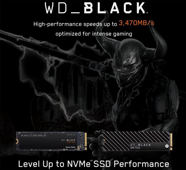 WD Black SN750 NVMe Drive Series