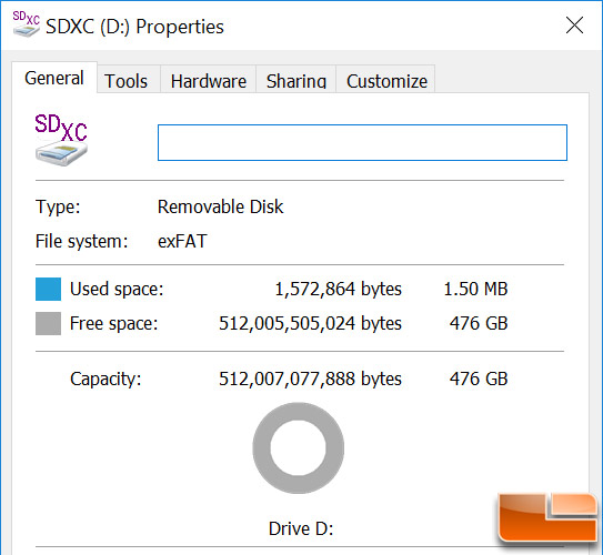 Samsung 512 Gb Evo Plus Microsd Card With Adapter Review Legit Reviews Samsung 512 Gb Evo Plus Microsdxc Free Space