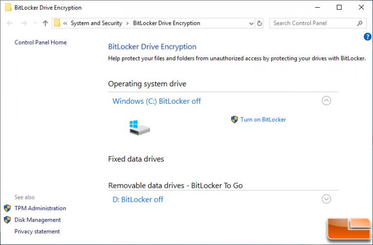 How To Enable BitLocker With Intel PTT and No TPM For Better Security Legit Reviews