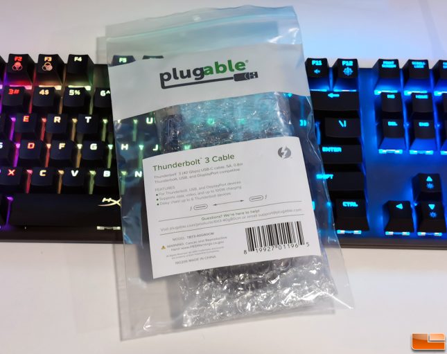 Plugable Thundetbolt 3 100W Cable