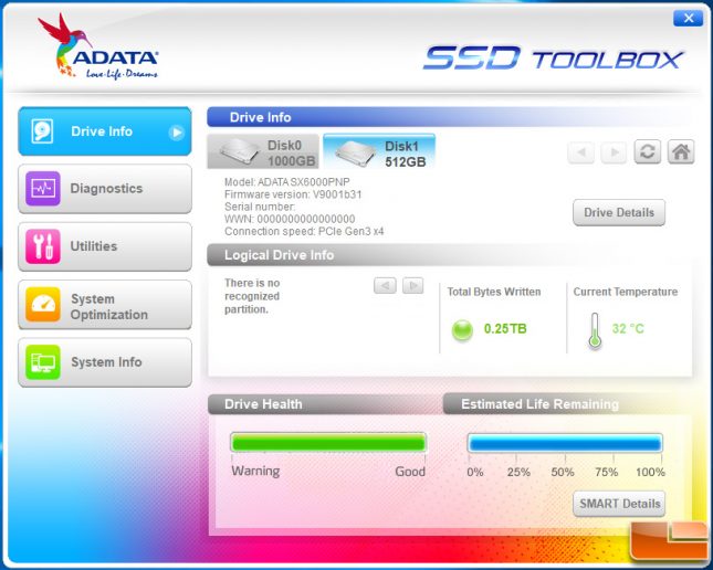 ADATA SSD Toolbox