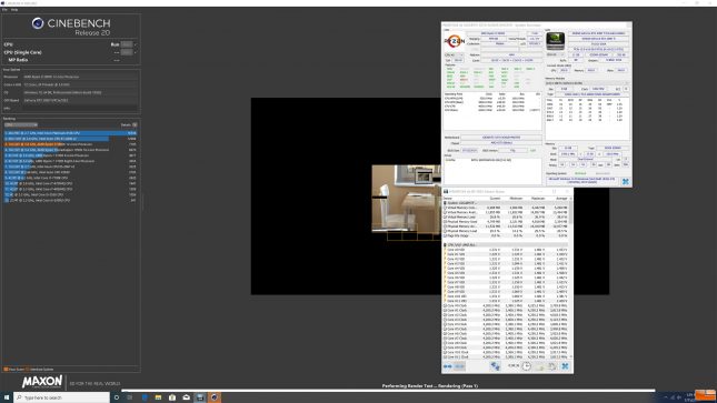 Ryzen 9 3900X running Cinebench at 1.0V