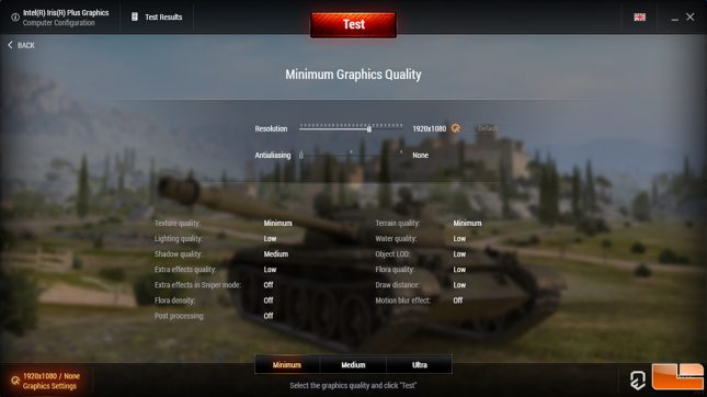 World of Tanks Settings