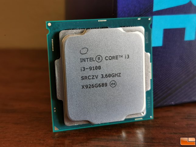 Intel Core i3-9100 Quad-Core Processor