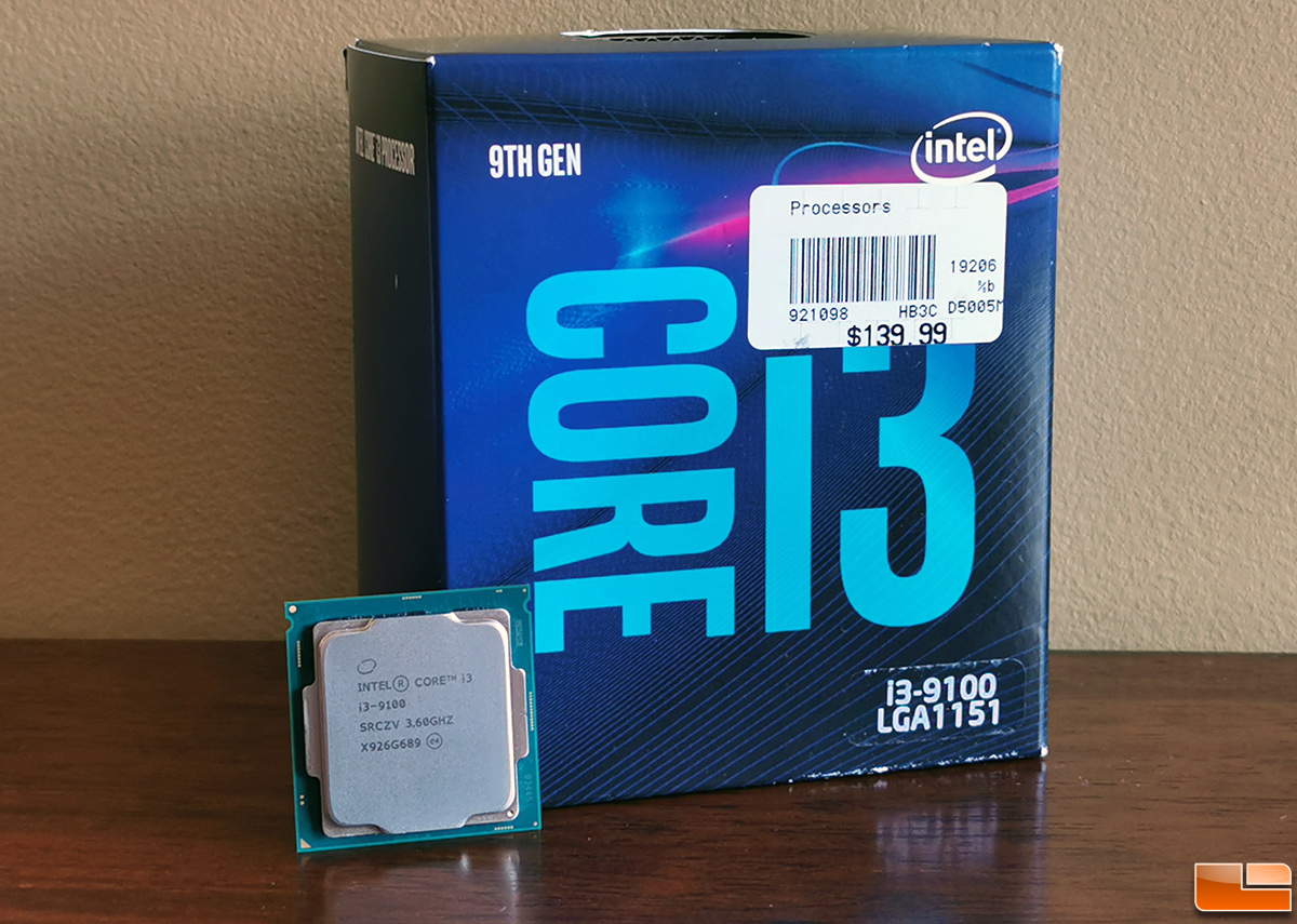 Intel Core I3 9100 4 Core Processor Review Legit Reviews A 9th Gen Coffee Lake R Processor For Under 90