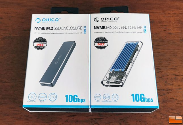 Orico M.2 NVMe SSD Enclosures