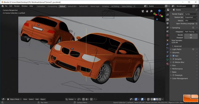 Blender 2.80 - BMW CPU Benchmark