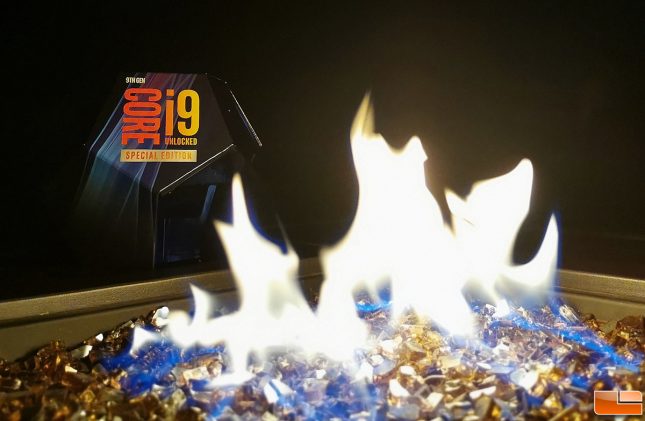 Intel 9900KS Special Edition in FIre