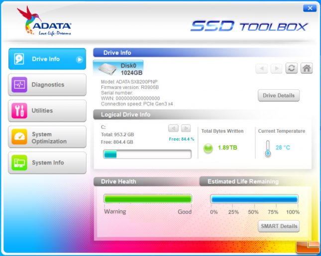 ADATA SSD Toolbox