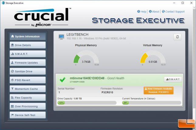 Crucial Storage Executive