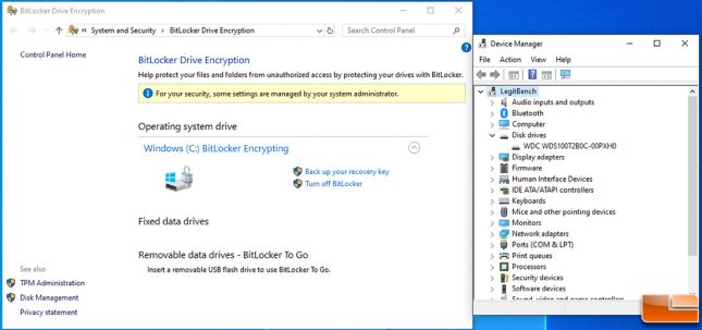 WD Blue SN550 Bitlocker