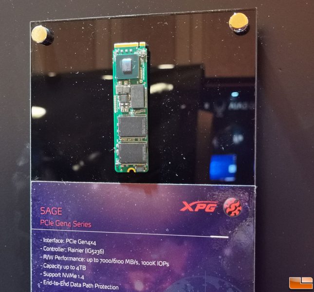 ADATA's Sage SSD Prototype at CES 2020