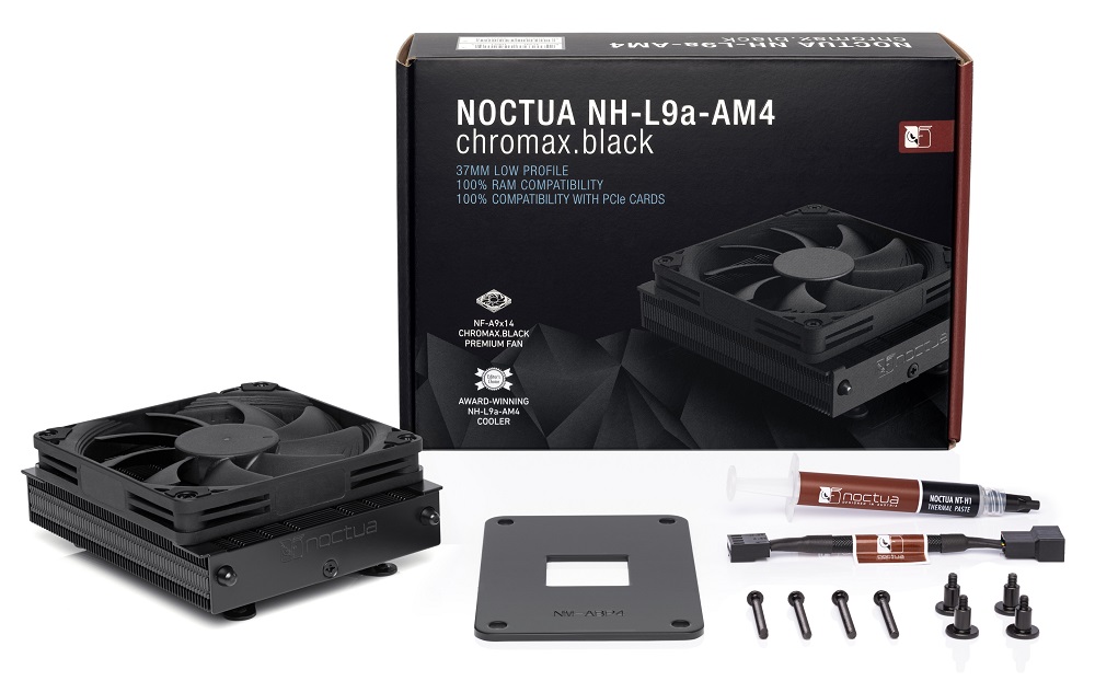 Noctua Introduces Nh L9a Am4 Chromax Black Cpu Cooler Legit Reviews Noctua Introduces Nh L9a Am4 Chromax Black Cpu Cooler