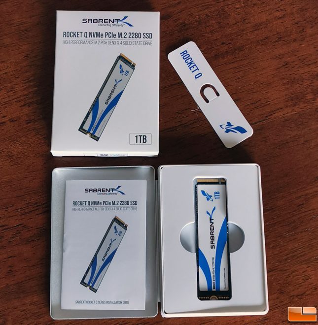 Sabrent Rocket Q 1TB SSD Retail Packaging