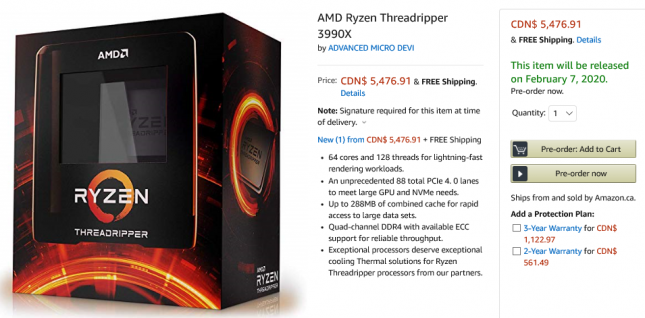 AMD Ryzen Threadripper 3990X Processor Launch