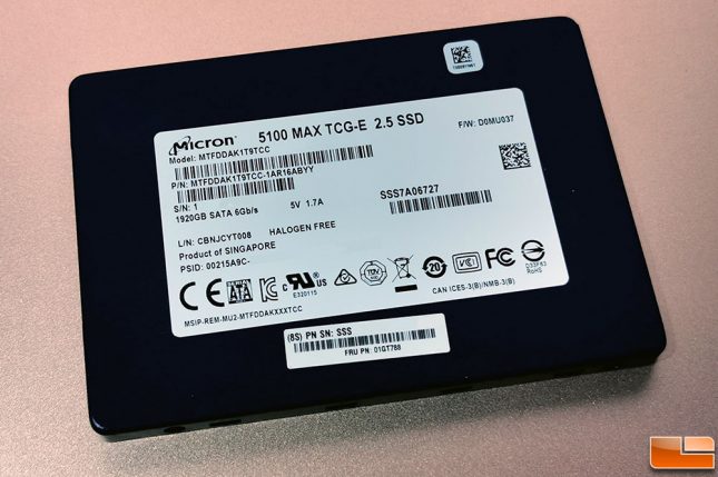 Micron 5100 MAX SATA SSD