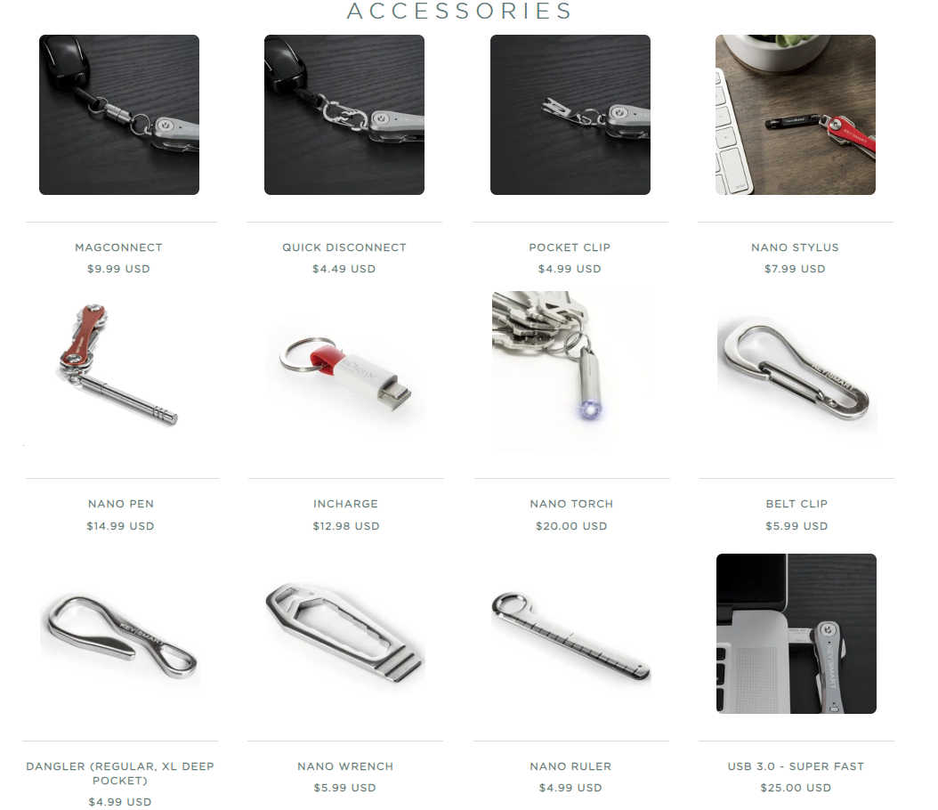 KeySmart Nano Pocket Clip - Stainless Steel