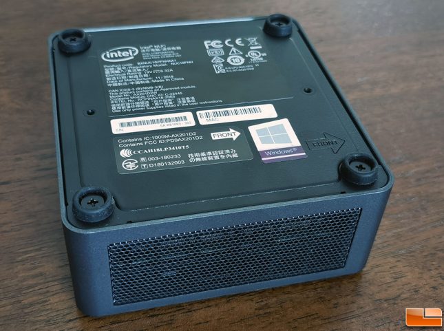 Intel NUC 10 - Frost Canyon - Bottom